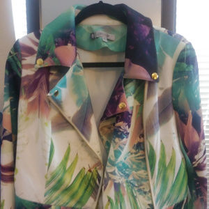 Jennifer Lopez Tropical Paradise Moto Jacket